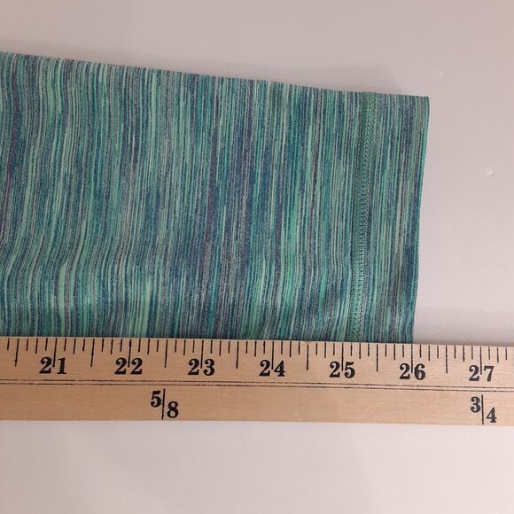 Lululemon Wunder Under Leggings Space Dye Camo Alberta Mid Rise Teal Womens 4 - Picture 8 of 8